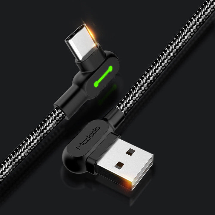 Discover the Type-C And Micro USB Elbow Charging Data Cable