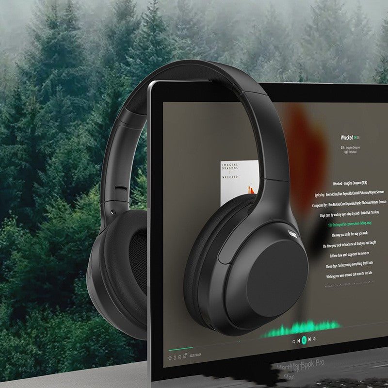 Head Mounted Bluetooth Headphones With Microphone Noise Cancelling