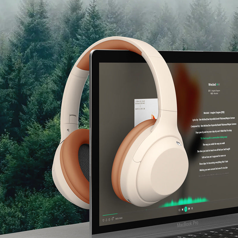 Head Mounted Bluetooth Headphones With Microphone Noise Cancelling