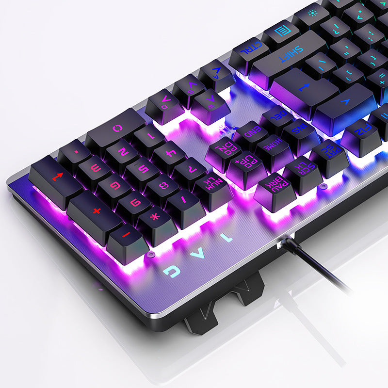 K002 Metal Mechanical-Feel Gaming Keyboard