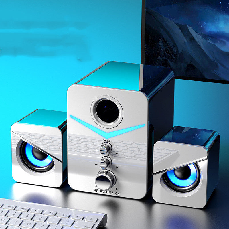 Compact Desktop USB Bluetooth Soundbar Speaker