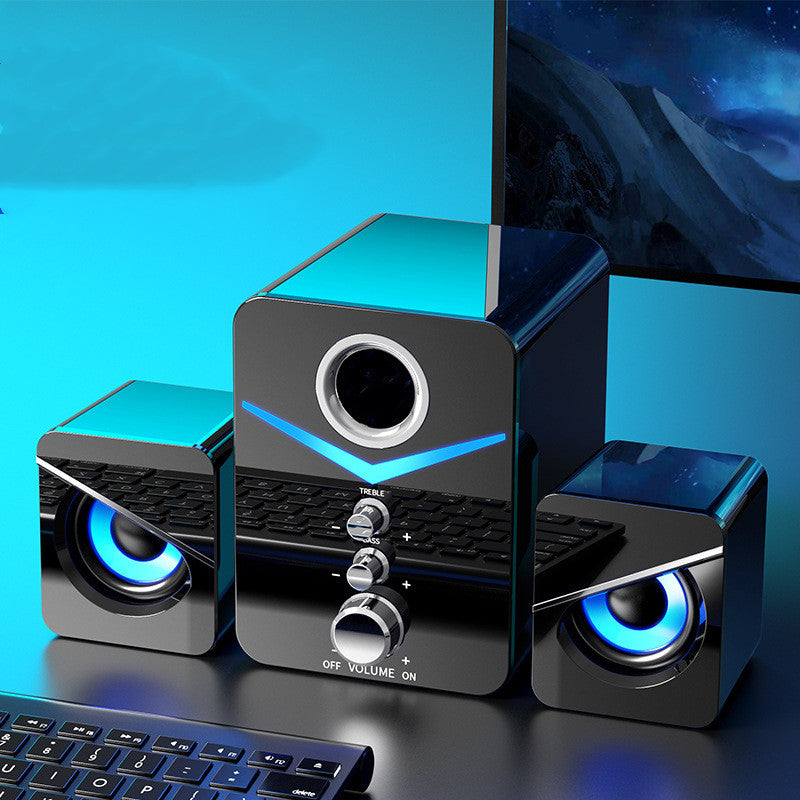 Compact Desktop USB Bluetooth Soundbar Speaker