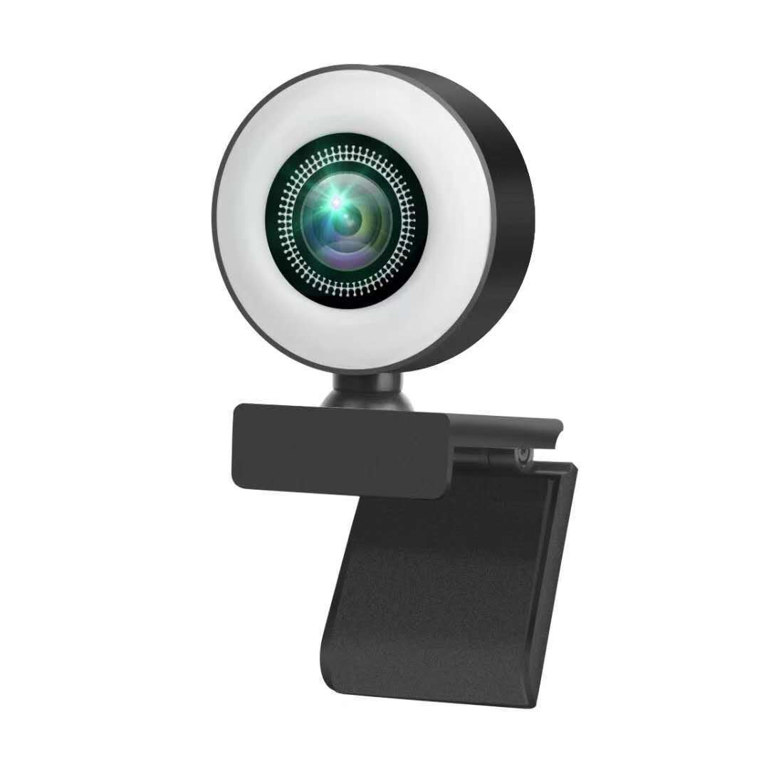 USB 1080P HD Computer Camera with Fill Light for Streaming
