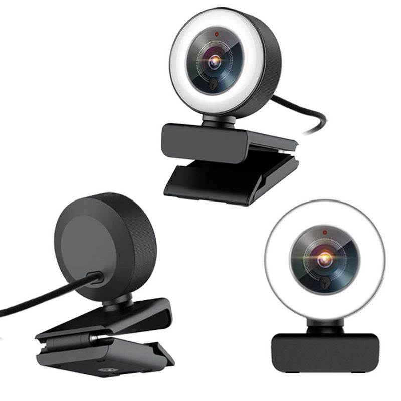 1080P HD Live Camera with Built-in Microphone And Beauty Fill Light