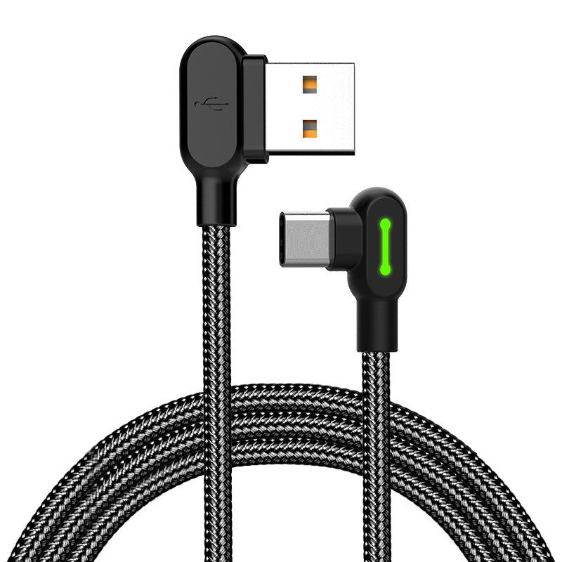 Type-C And Micro USB Elbow Charging Data Cable