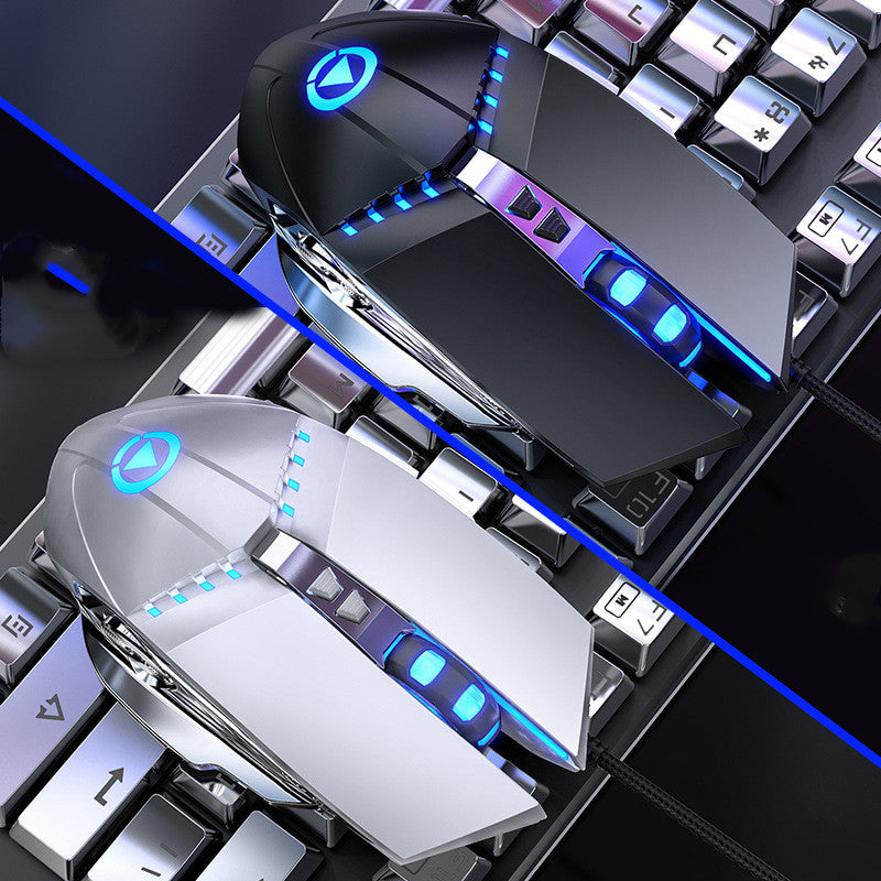 Punk Style Wired Gaming Keyboard And Mouse Combo Kit