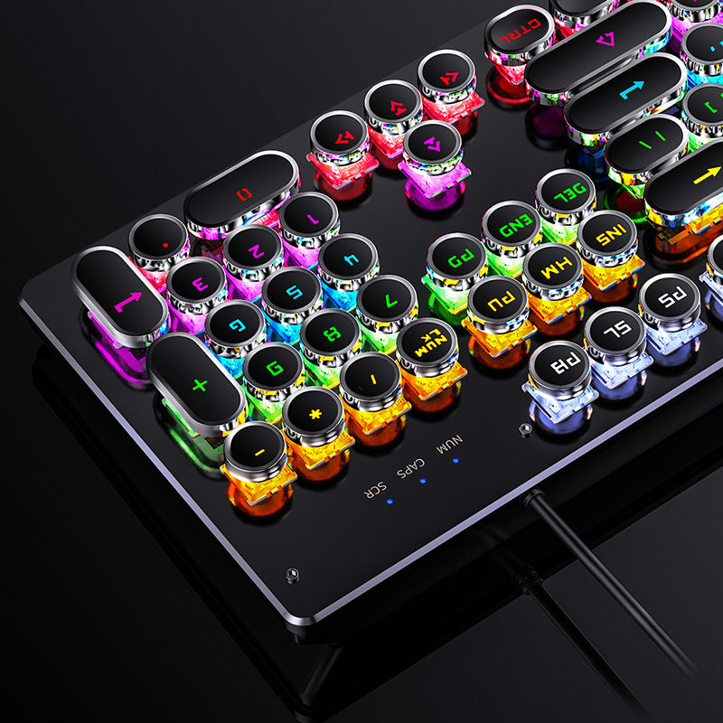 Punk Style Wired Gaming Keyboard And Mouse Combo Kit