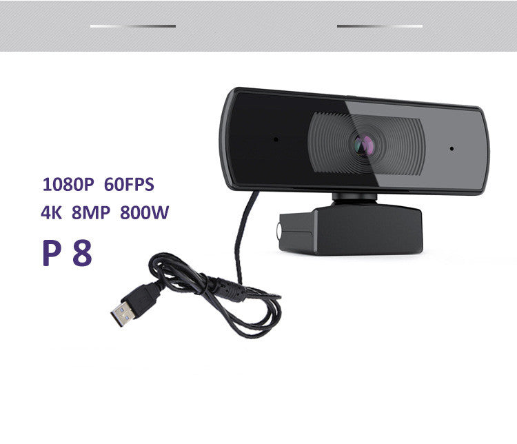 4K HD Autofocus USB Computer Camera with Microphone And Cover