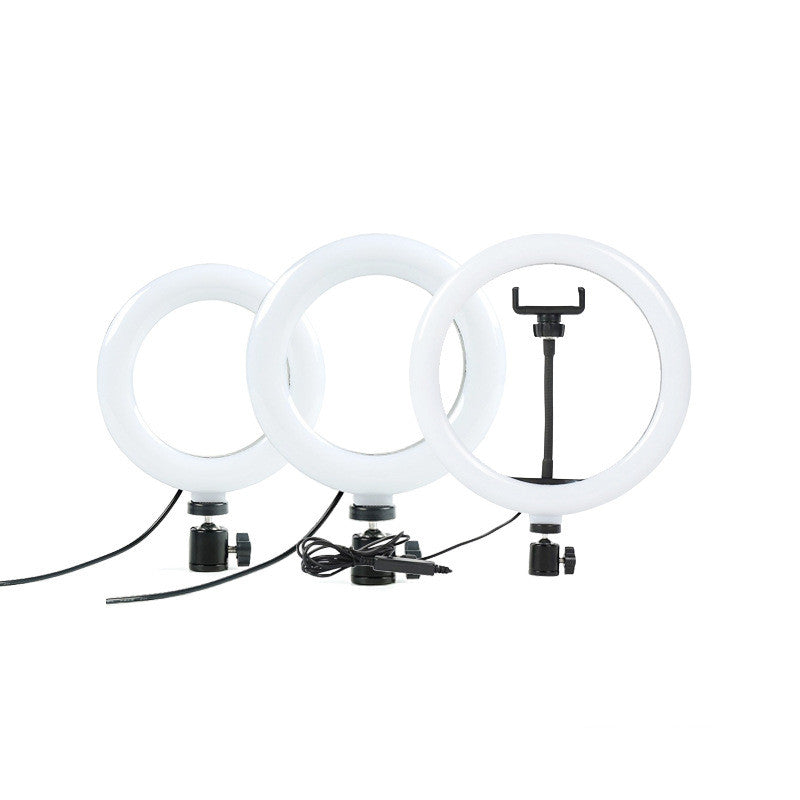 Apple-Compatible Live Ring Fill Light with Desktop Tripod And Bluetooth Set