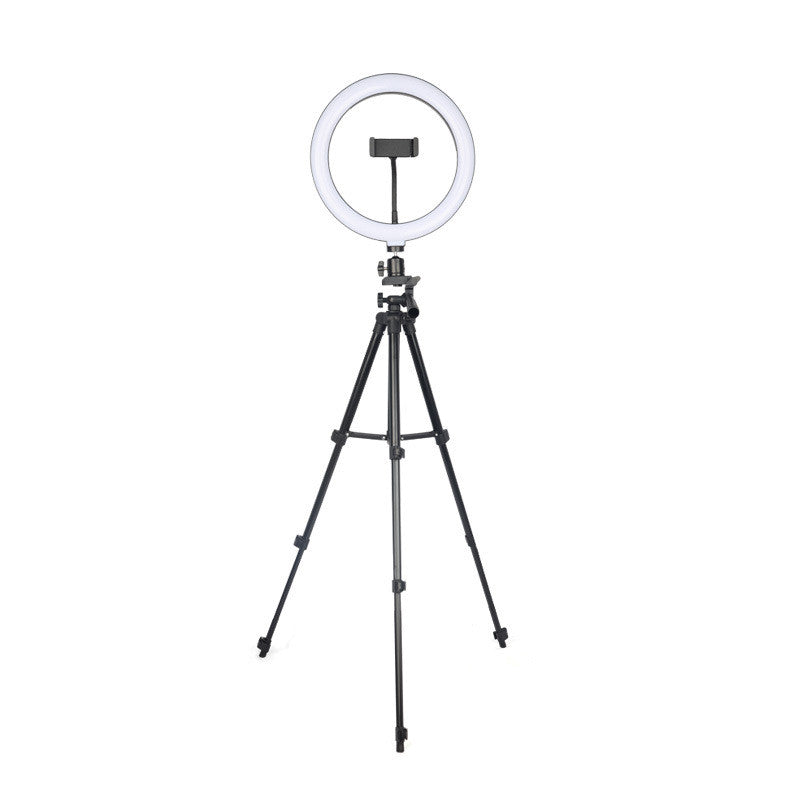 Apple-Compatible LED Ring Fill Light Tripod for Mobile Phones