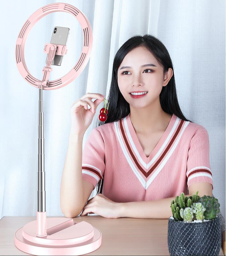 10-Inch Dimmable LED Ring Light with Tripod for YouTube Vlogging And Photography
