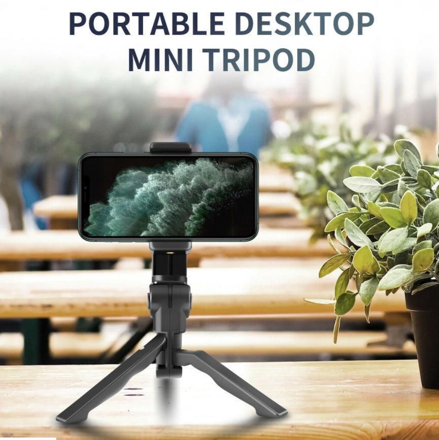 Apple-Compatible Portable Mini Folding Tripod Stand