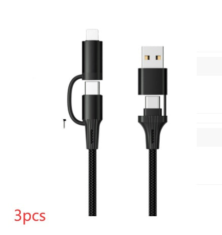 60W Multi-Head Multifunctional Charging Cable