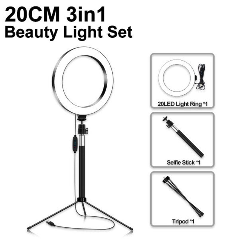 LED Fill Light Social Media Bracket Stand for Content Creation