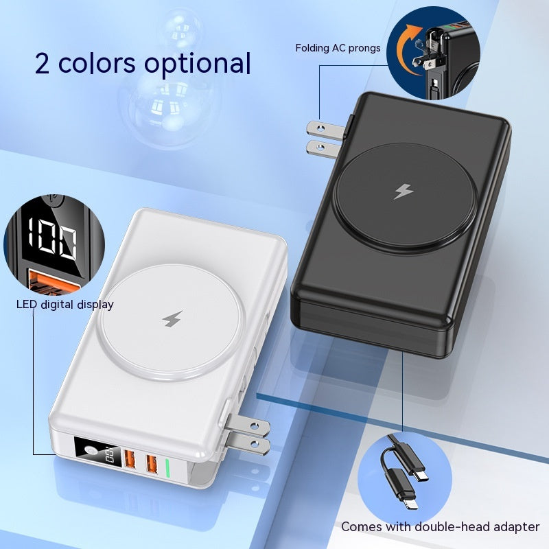 20000mAh Large Capacity Power Bank with Built-in Cable