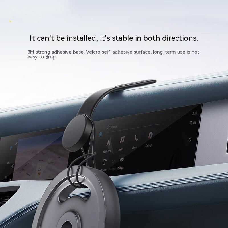 15W Magnetic Bendable Car Phone Holder With Wireless Charger Dash Mount