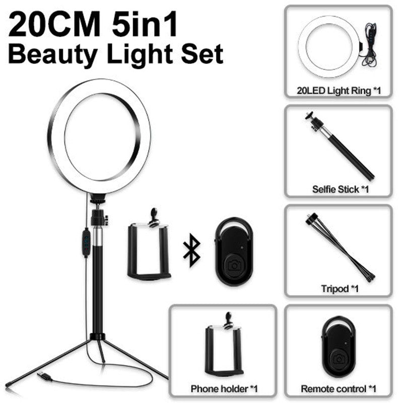 LED Fill Light Social Media Bracket Stand for Content Creation