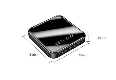 20000mAh Mini Power Bank With Mirror Display