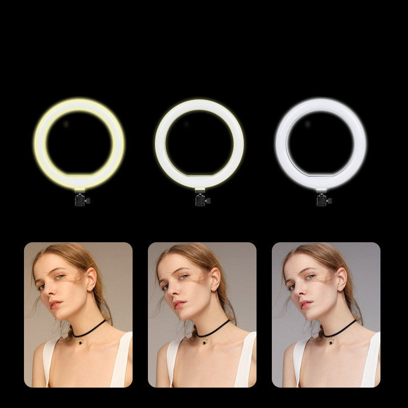 Apple-Compatible LED Ring Fill Light Tripod for Mobile Phones