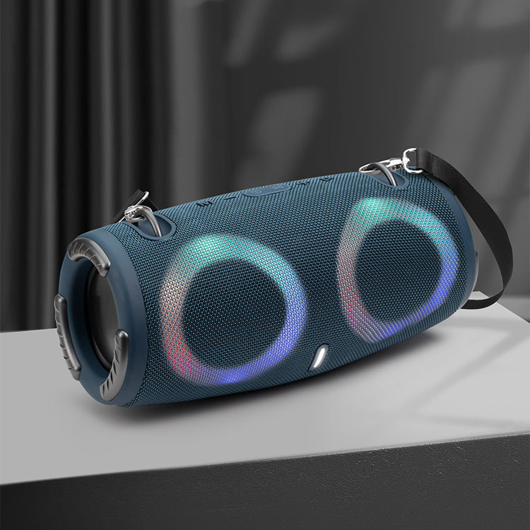 War Drum Bluetooth Speaker With RGB Lights Portable Waterproof