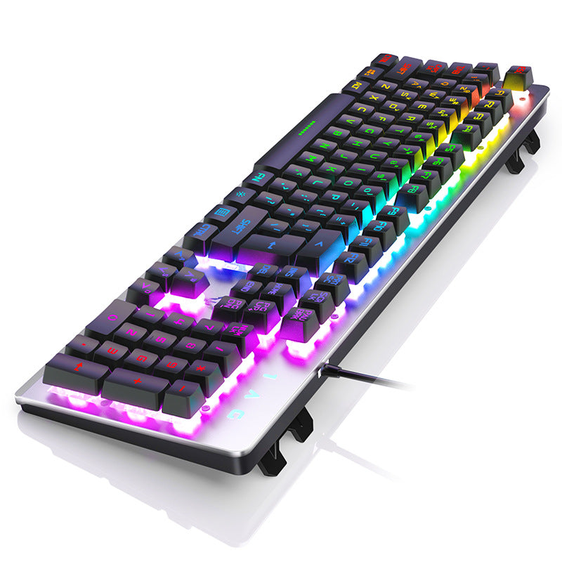 K002 Metal Mechanical-Feel Gaming Keyboard