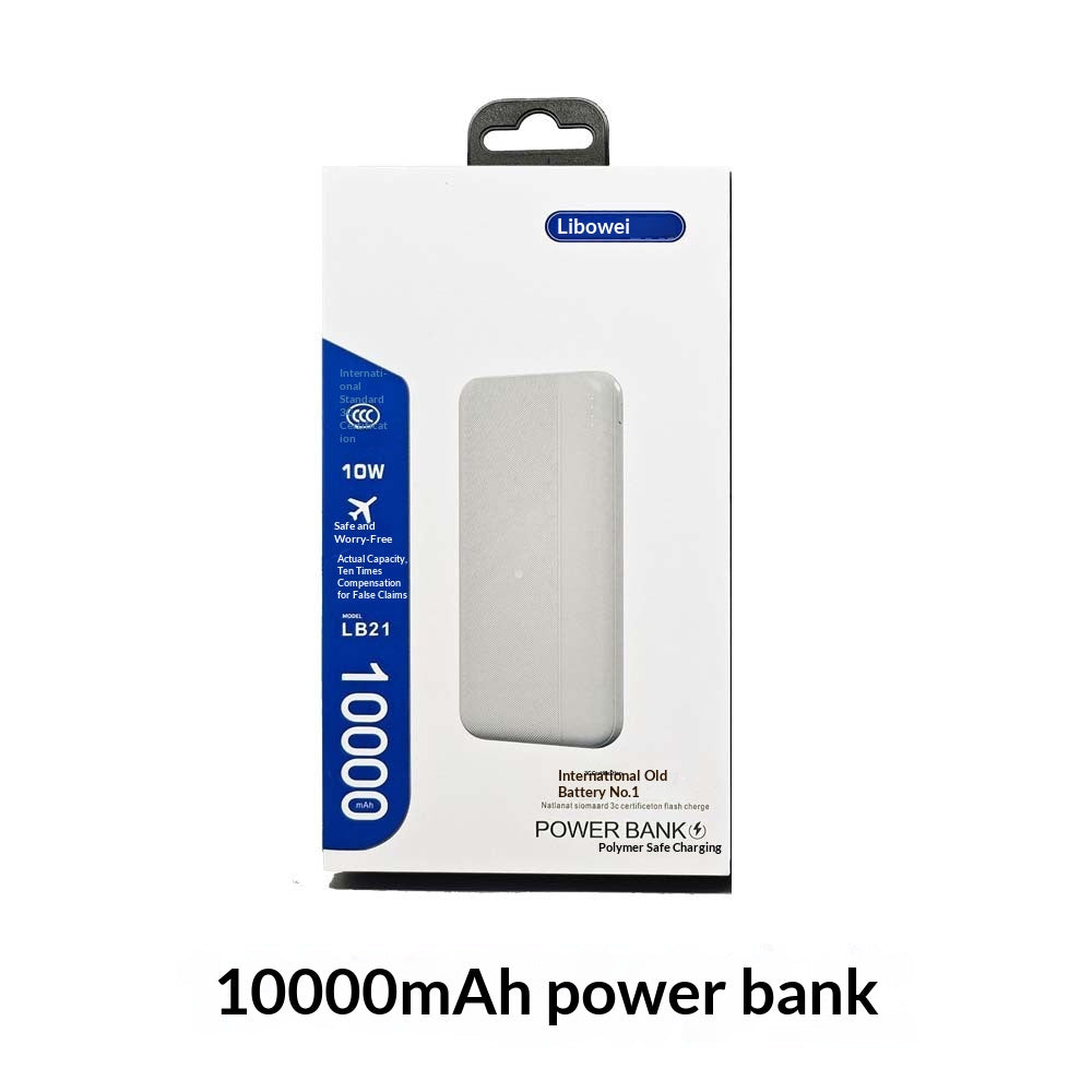 Power Bank With Detachable Cable And LED Display, Large Capacity Fast Charging