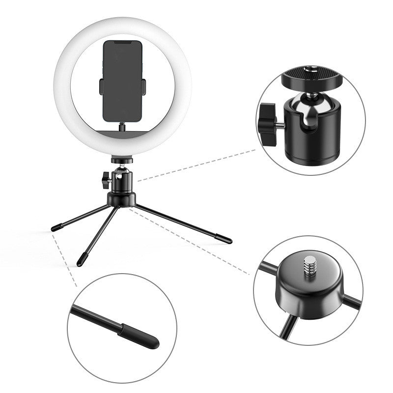 Compatible With Apple, 10 Inch Beauty Lamp Mobile Phone Stand Tripod