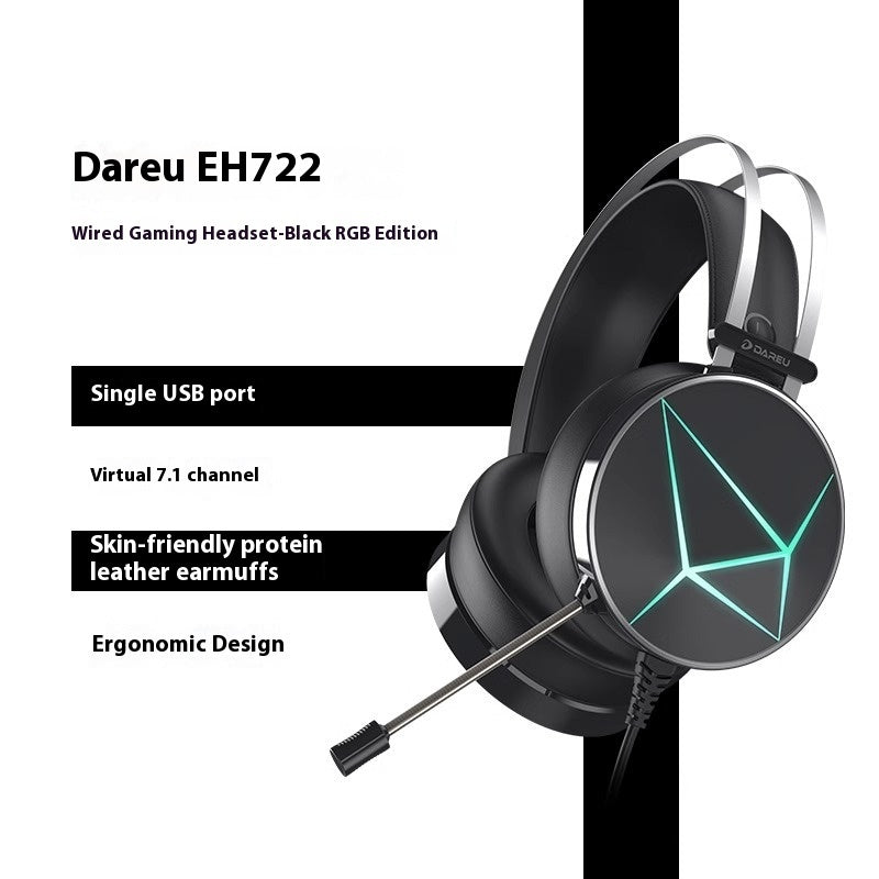 Wired Noise Cancelling Gaming Headphones For E-Sports