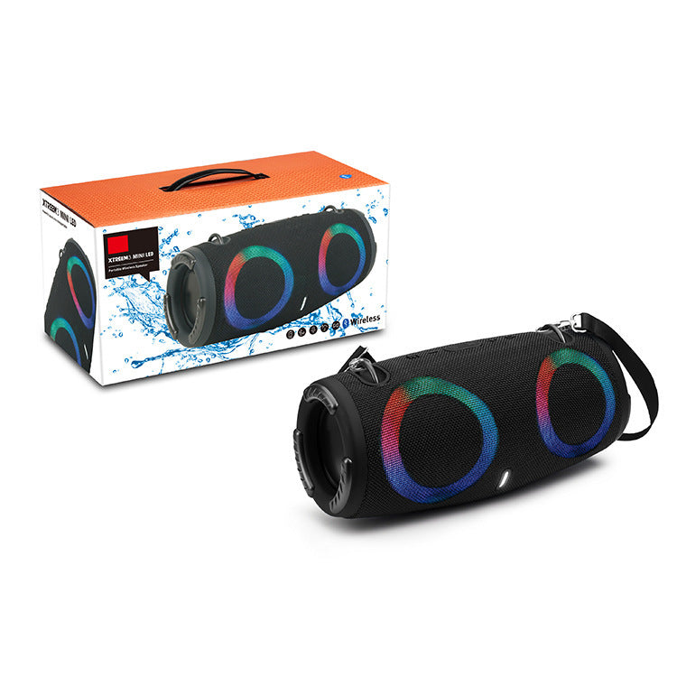 War Drum Bluetooth Speaker With RGB Lights Portable Waterproof
