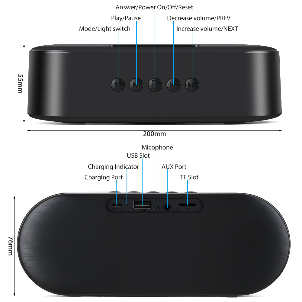 Wireless Bluetooth Portable Speaker