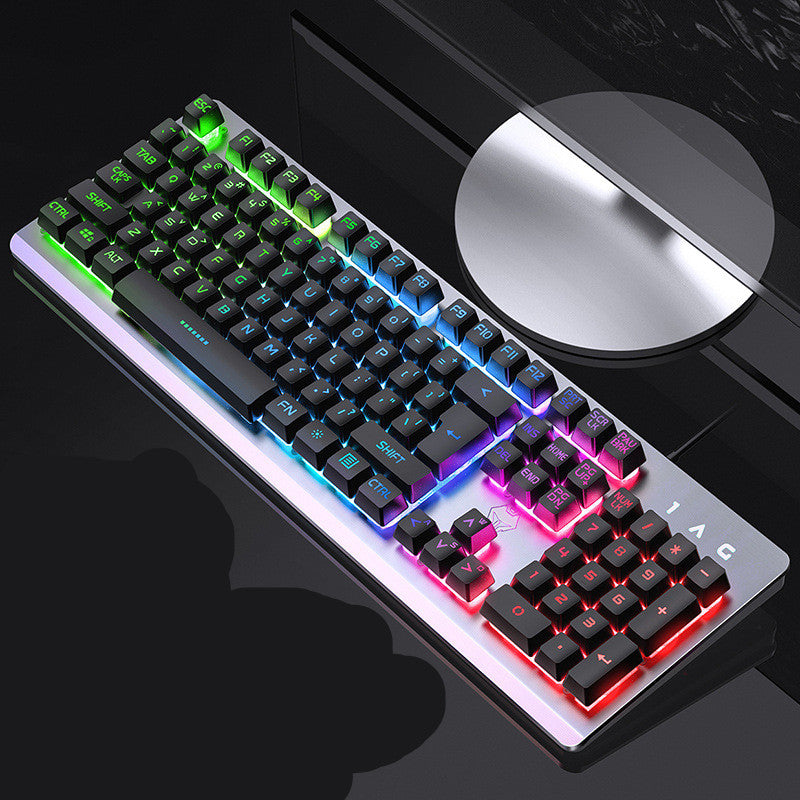 K002 Metal Mechanical-Feel Gaming Keyboard