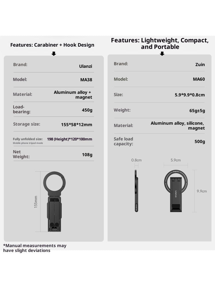 MA38 MagLock Phone Photography Mount With Carabiner