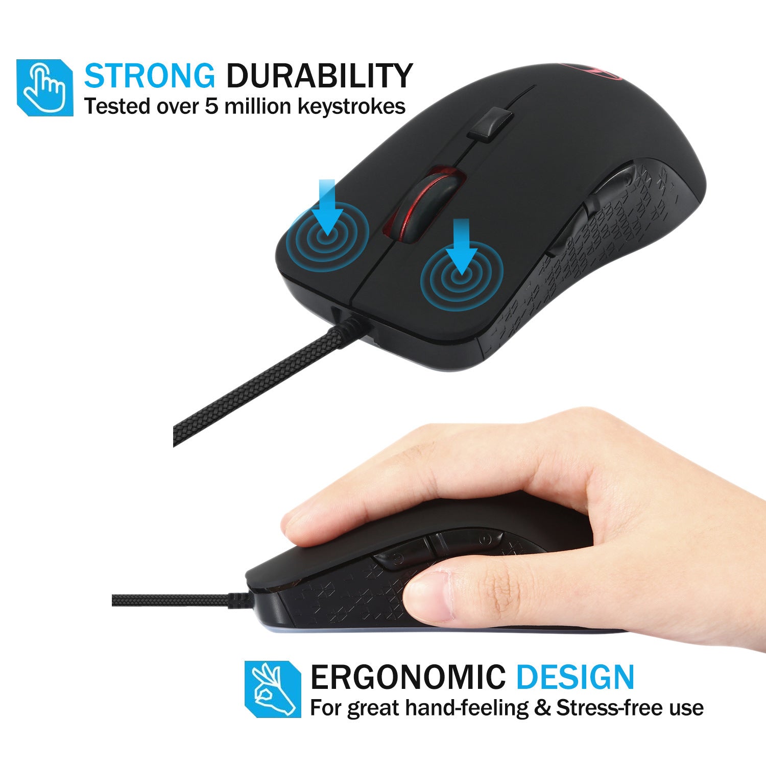 Office Notebook Computer Wired Gaming Optical Mouse