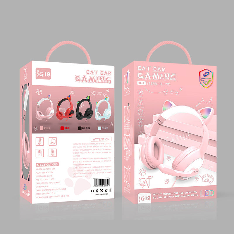 Wired G19 Gaming Headset For E-Sports With Microphone