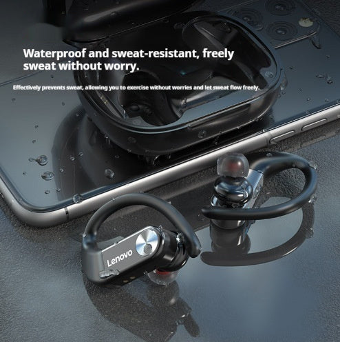 Noise Cancelling Waterproof Sweatproof Ear Hook Bluetooth Headphones