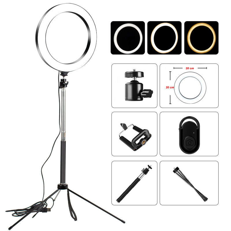 LED Fill Light Social Media Bracket Stand for Content Creation