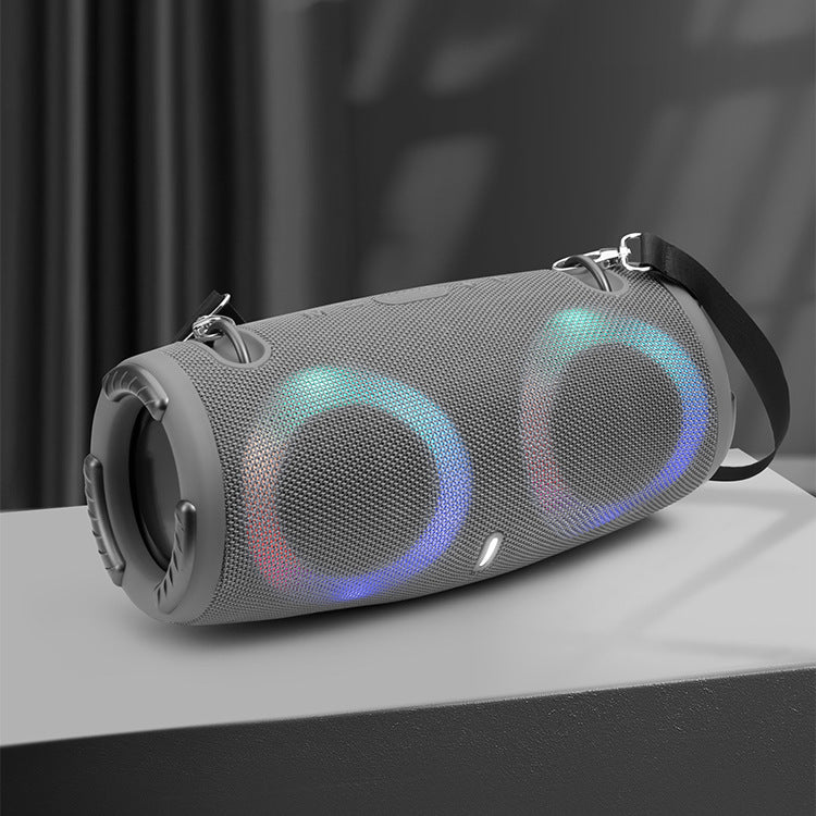 War Drum Bluetooth Speaker With RGB Lights Portable Waterproof