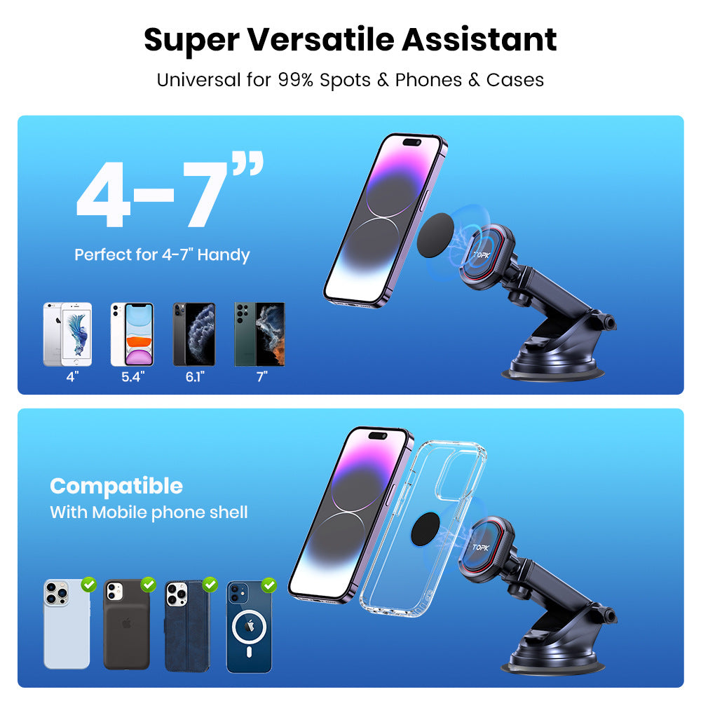 Magnetic Suction Cup Car Phone Holder Universal