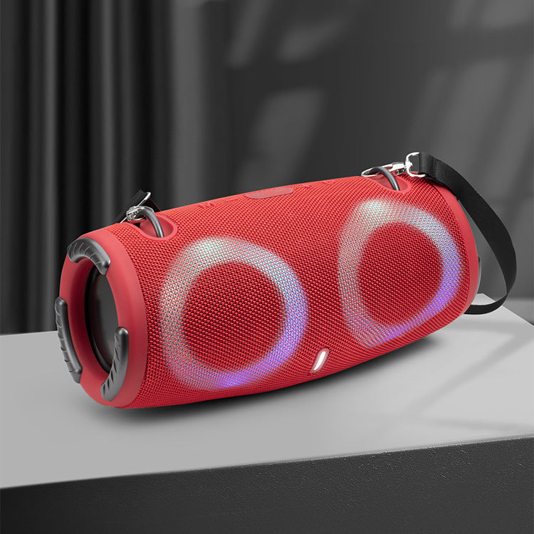 War Drum Bluetooth Speaker With RGB Lights Portable Waterproof