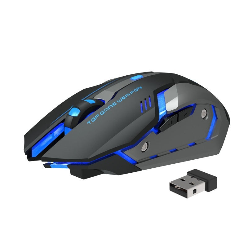 Wireless Charging Luminous Gaming Mouse With Mute Click