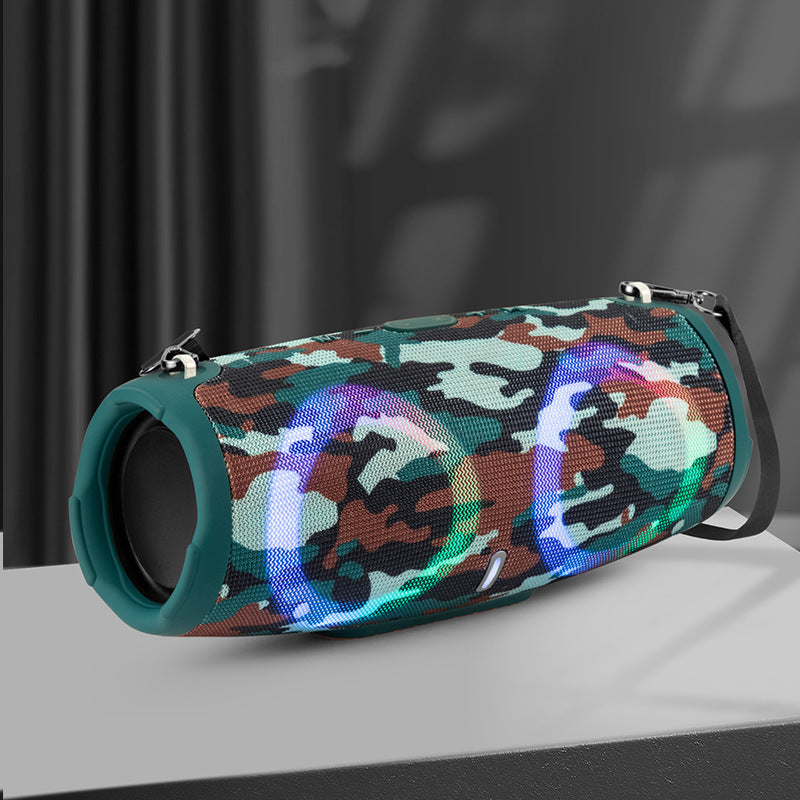 War Drum Bluetooth Speaker With RGB Lights Portable Waterproof