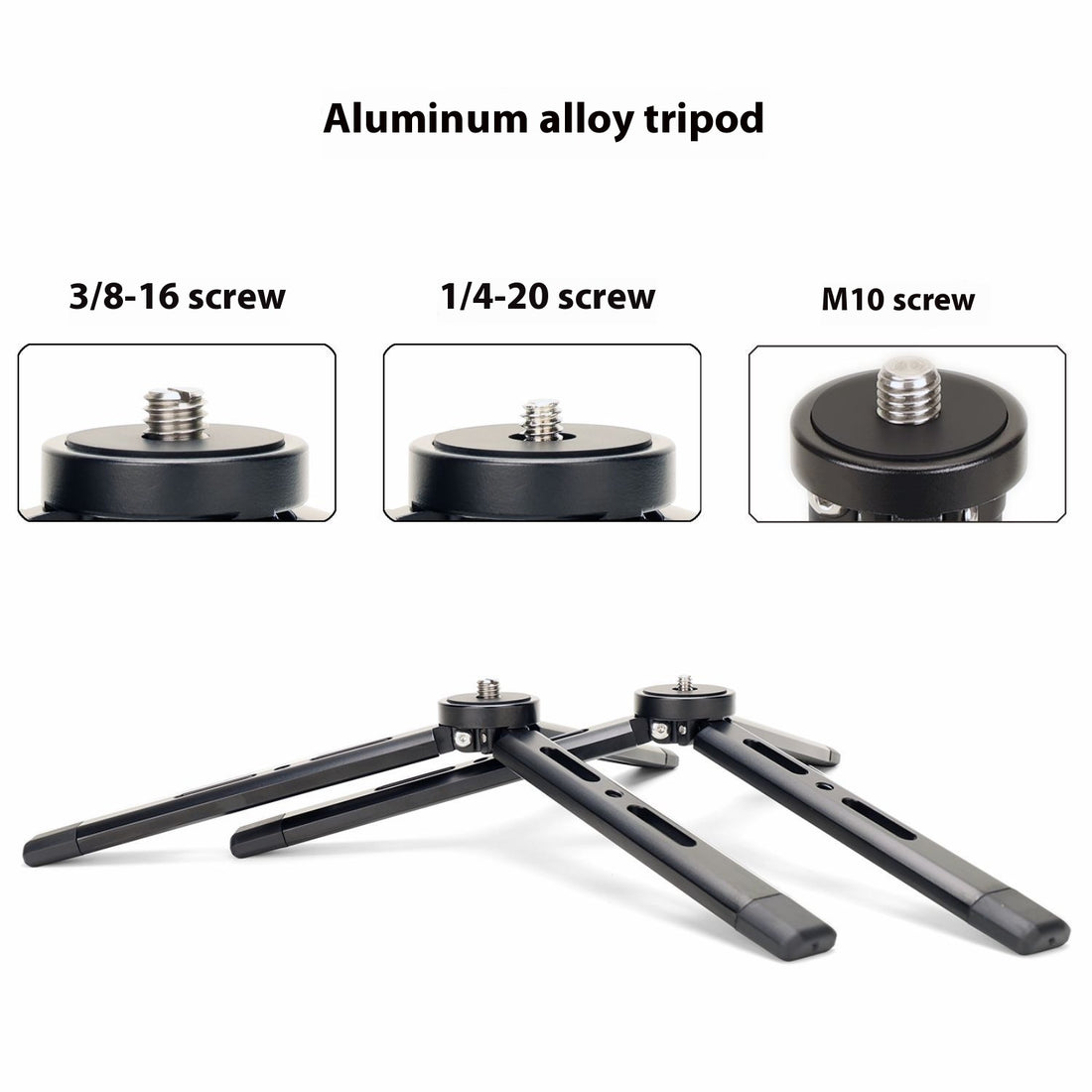 Aluminum Alloy Mini Desktop Phone Tripod Bracket