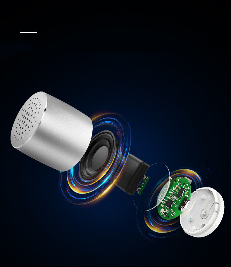 Bluetooth Small Speaker Steel Gun Heavy Bass Mini Mobile Speaker