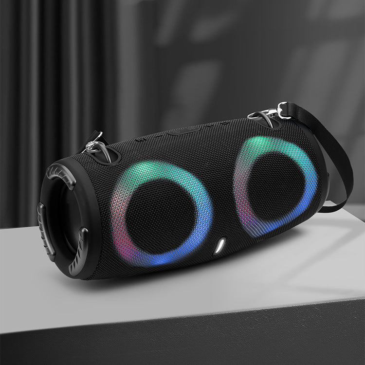 War Drum Bluetooth Speaker With RGB Lights Portable Waterproof