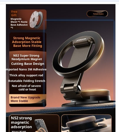 Magnetic Folding Adhesive Car Phone Holder