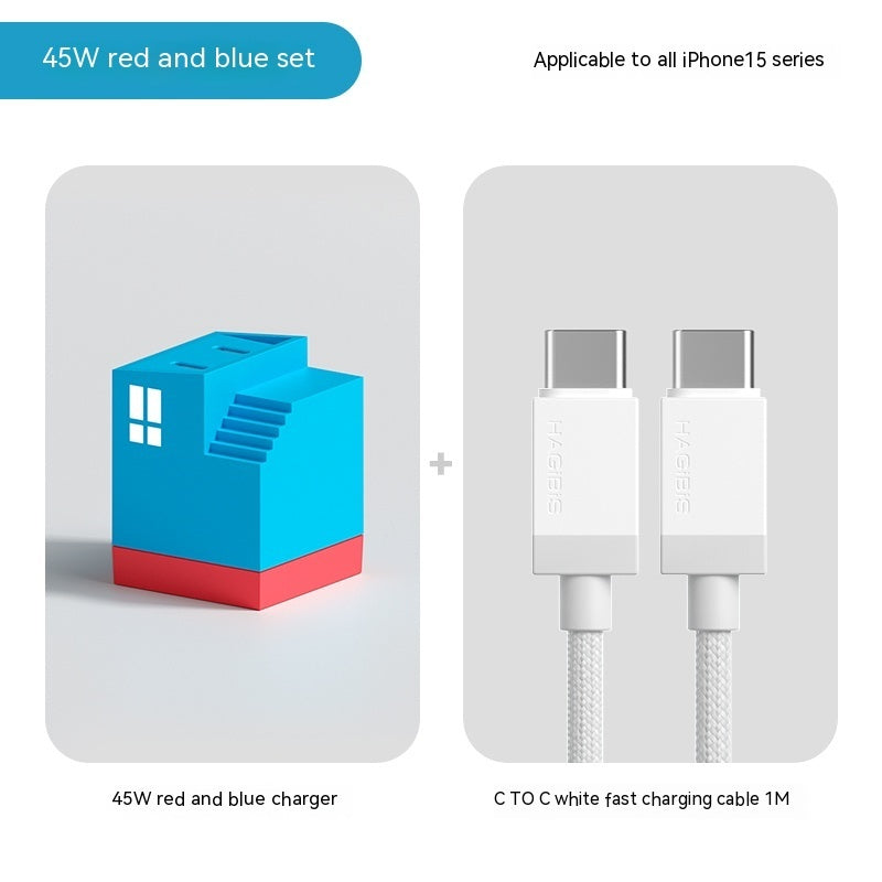 Dual Port Type C Fast Charging Wall Charger Adapter