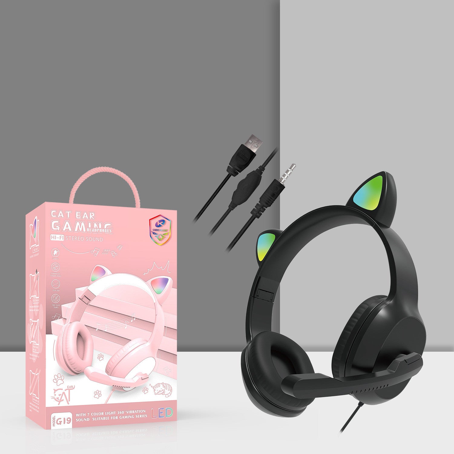 Wired G19 Gaming Headset For E-Sports With Microphone