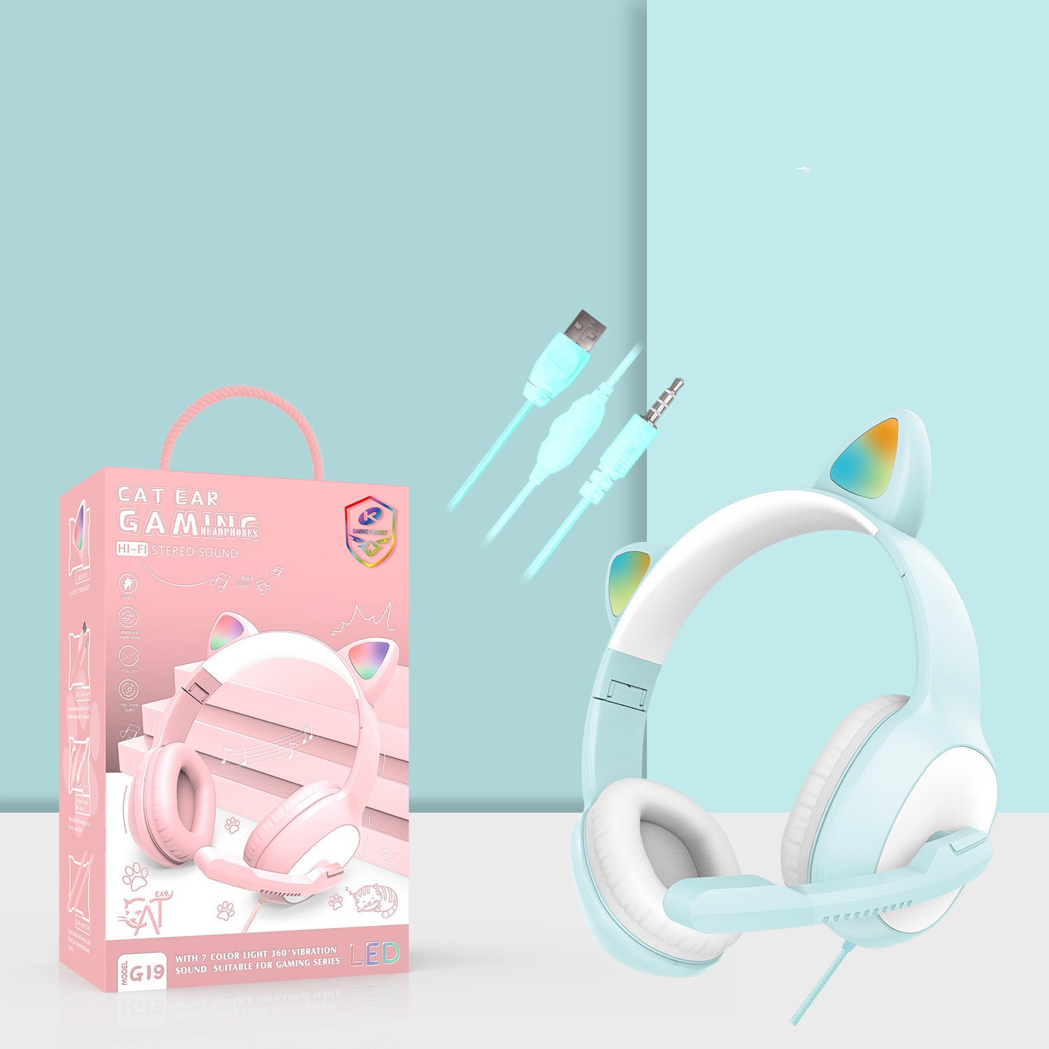 Wired G19 Gaming Headset For E-Sports With Microphone