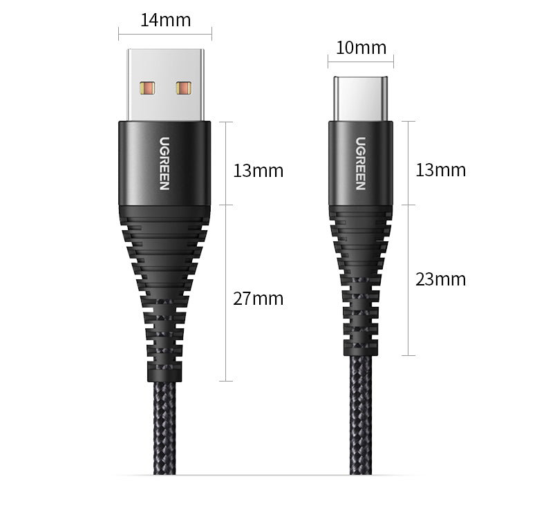 Fast Charging Braided Data Cable For Mobile Phones