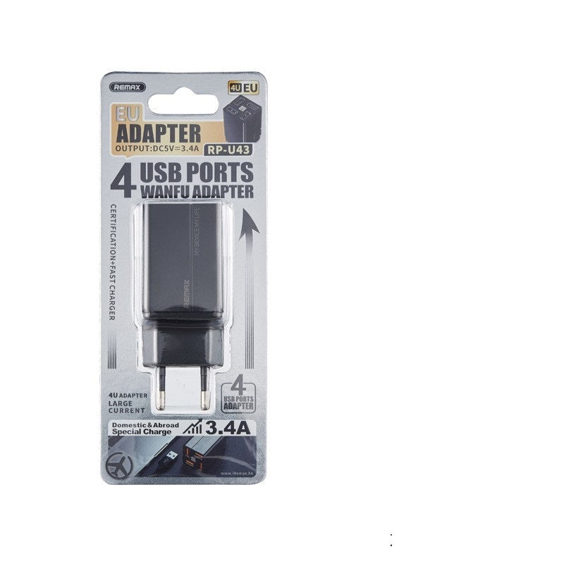 Remax Multi-Head Fast Charging QC Power Adapter 3C Certified